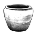 vaso in cotto: h 28 cm diametro 36 cm